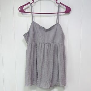 ❤️5/$25 Glam Light Gray Camisole Top